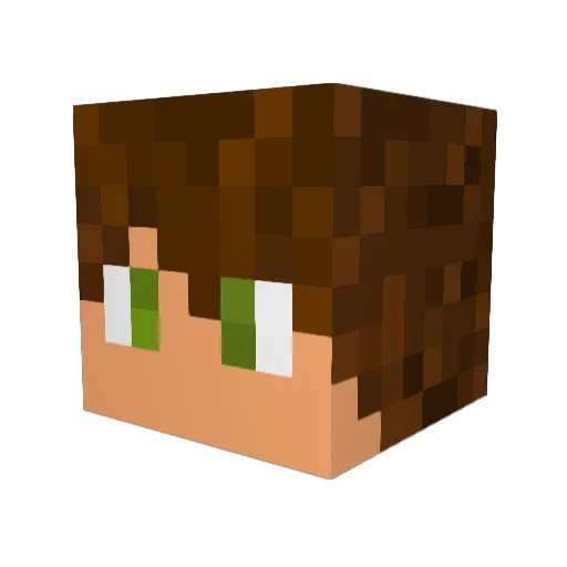 cnkrellan Minecraft avatar head, 3D render