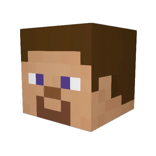 cnl3 Minecraft avatar head, 3D render