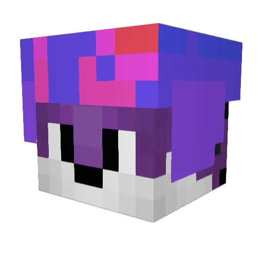 cnoddle Minecraft avatar head, 3D render