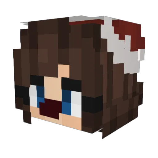 cnoname Minecraft avatar head, 3D render