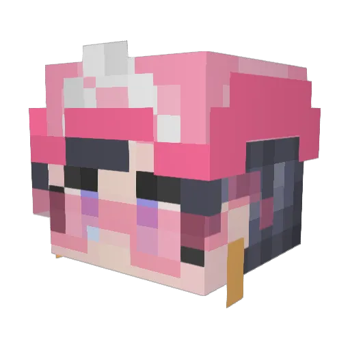 cnsa_o8o7 Minecraft avatar head, 3D render