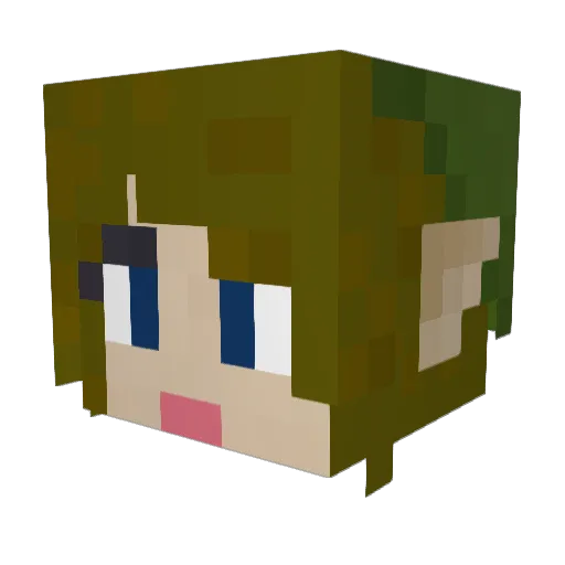 cnsdiggs Minecraft avatar head, 3D render