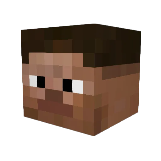 cnxoo Minecraft avatar head, 3D render