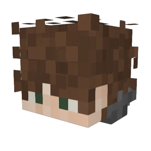 cnyon Minecraft avatar head, 3D render