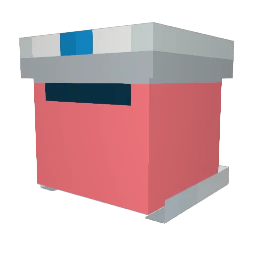 coId_iron Minecraft avatar head, 3D render