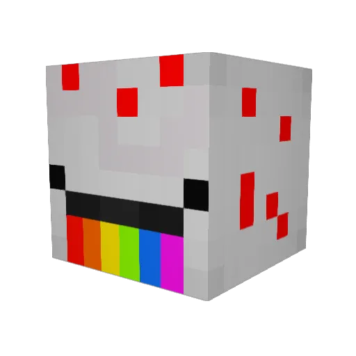 co_Zone Minecraft avatar head, 3D render