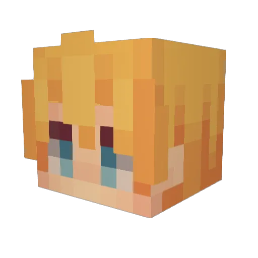 coachsburger Minecraft avatar head, 3D render