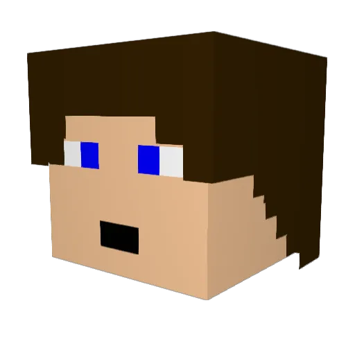 coal1109 Minecraft avatar head, 3D render