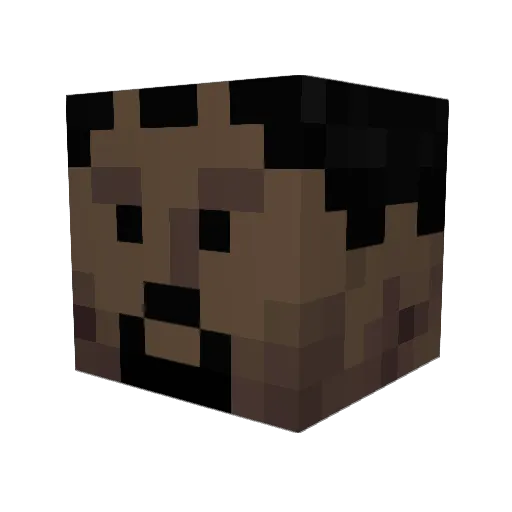 coalhunter Minecraft avatar head, 3D render