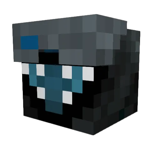 coalmechanic Minecraft avatar head, 3D render