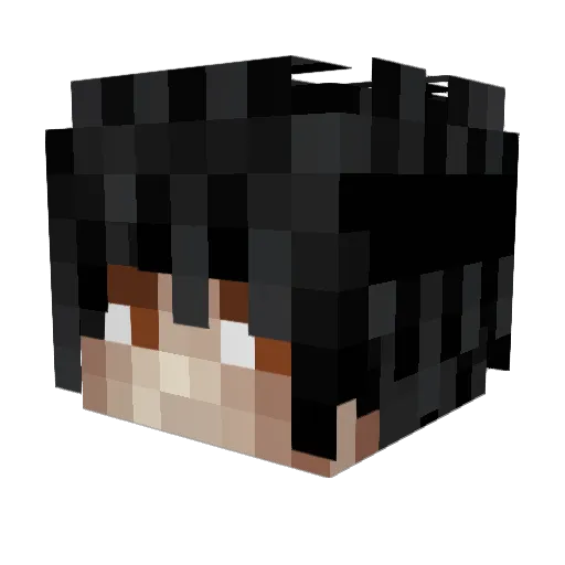 coarescence Minecraft avatar head, 3D render