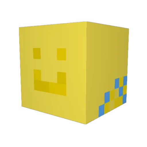 coasada Minecraft avatar head, 3D render