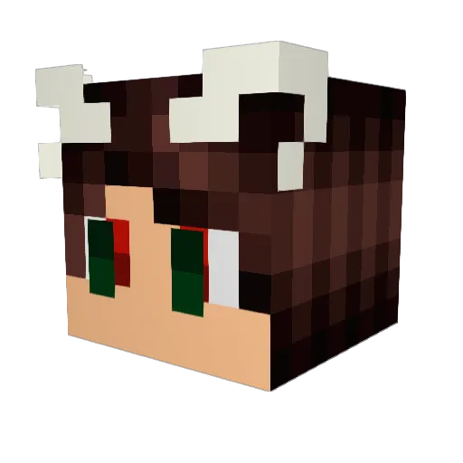 cobble_stone1 Minecraft avatar head, 3D render