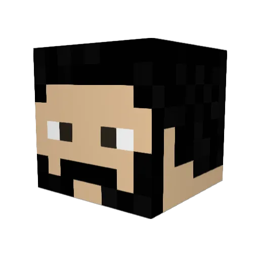 cobblemaster64 Minecraft avatar head, 3D render