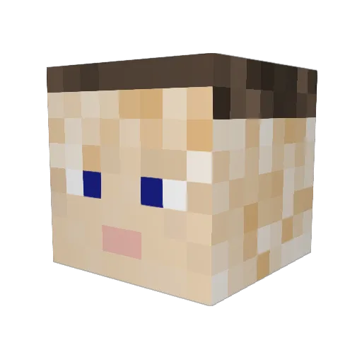 cobesdm Minecraft avatar head, 3D render