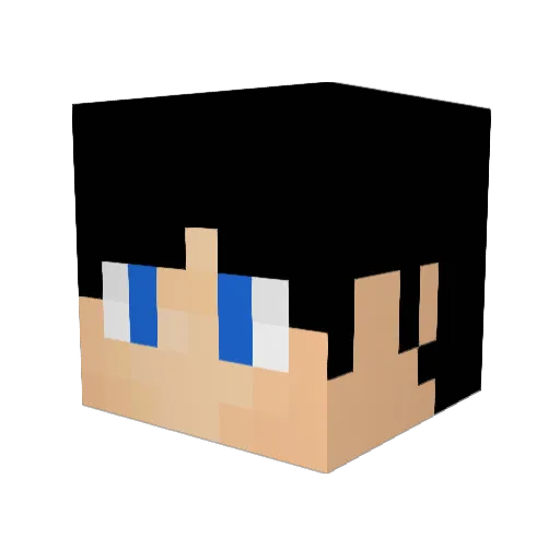 cobian Minecraft avatar head, 3D render