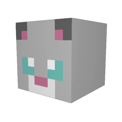 coblyox Minecraft avatar head, 3D render