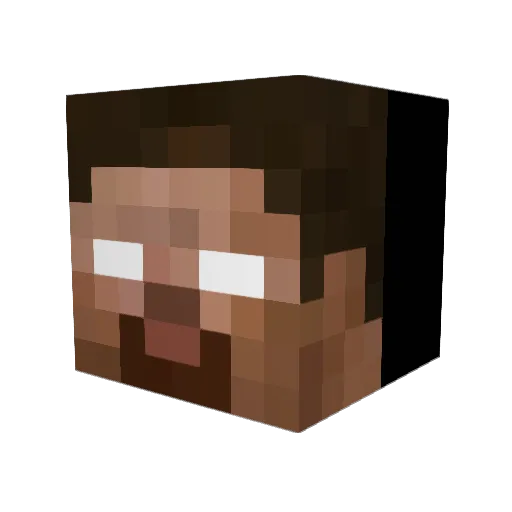 cobra844 Minecraft avatar head, 3D render