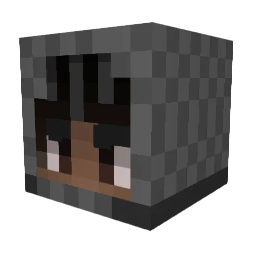 cobraben Minecraft avatar head, 3D render