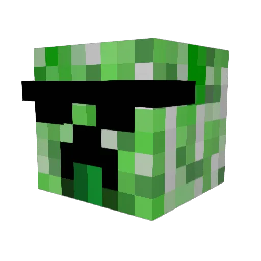 cobrajs Minecraft avatar head, 3D render