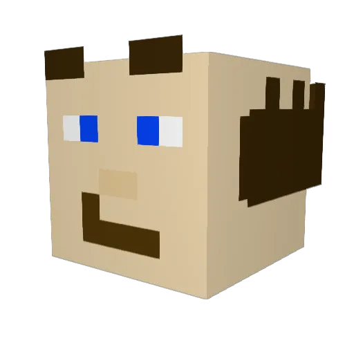 cobsonisagem Minecraft avatar head, 3D render