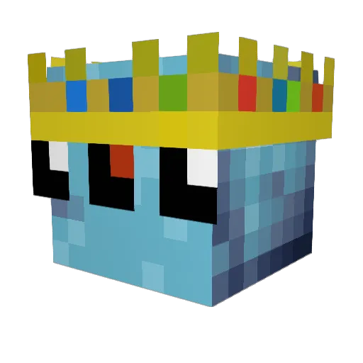 cobwebbeds Minecraft avatar head, 3D render