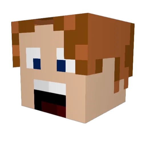 cobyism Minecraft avatar head, 3D render