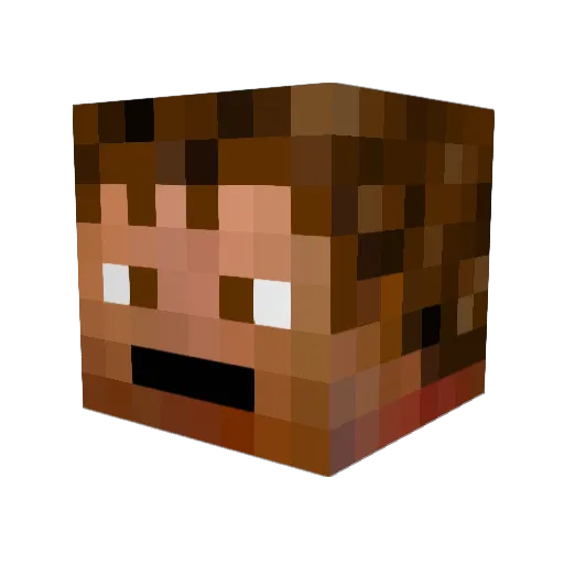 cobynater Minecraft avatar head, 3D render