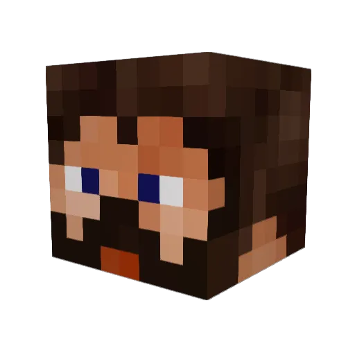 cocPanda Minecraft avatar head, 3D render