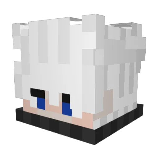 cocabg Minecraft avatar head, 3D render