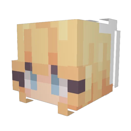 coco0426 Minecraft avatar head, 3D render