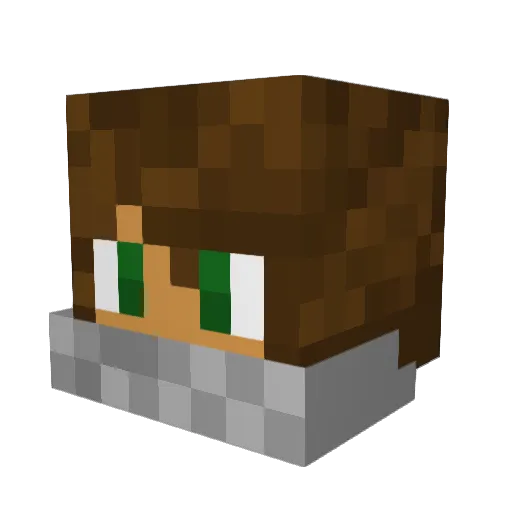coco0502 Minecraft avatar head, 3D render