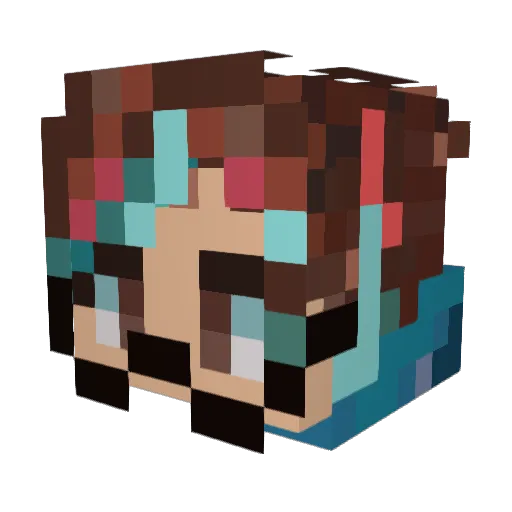 coco103 Minecraft avatar head, 3D render