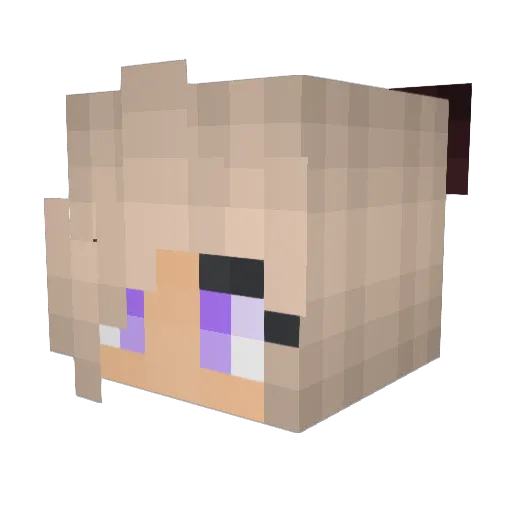 coco139 Minecraft avatar head, 3D render