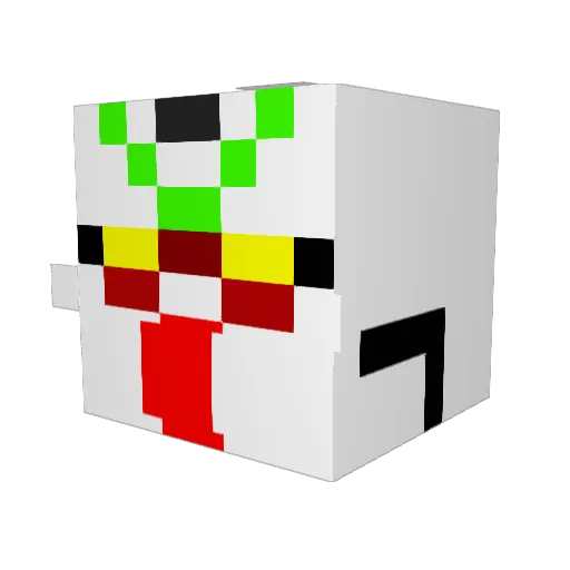 coco2570 Minecraft avatar head, 3D render
