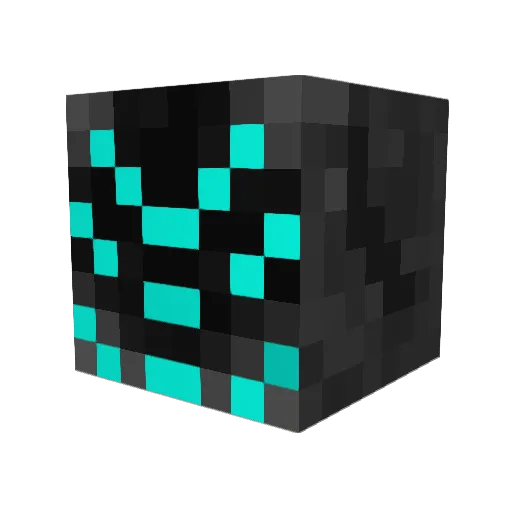 coco51 Minecraft avatar head, 3D render