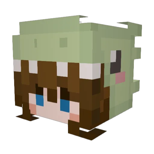 cocoTori10 Minecraft avatar head, 3D render