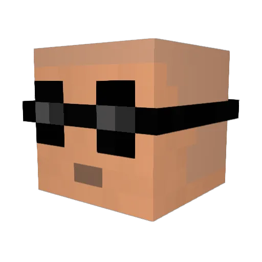 coco_du_78 Minecraft avatar head, 3D render