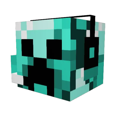 coco_sky Minecraft avatar head, 3D render