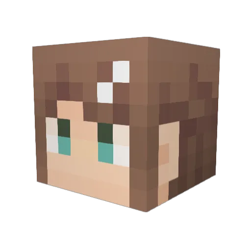 cocoa1018 Minecraft avatar head, 3D render