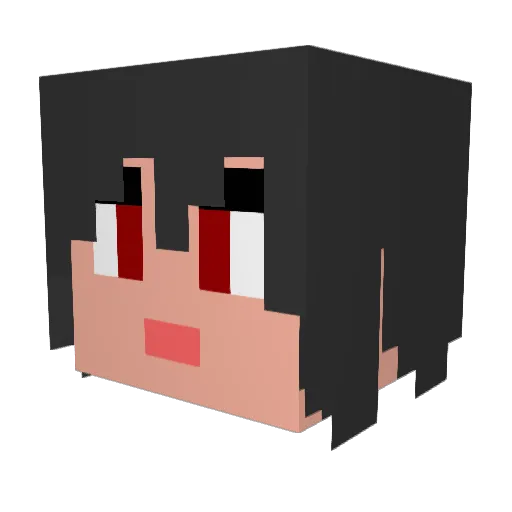 cocoaL Minecraft avatar head, 3D render