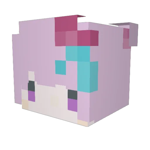 cocoa_in Minecraft avatar head, 3D render