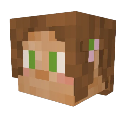 cocoa_n_mint Minecraft avatar head, 3D render