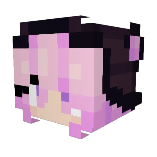 cocoannabean Minecraft avatar head, 3D render