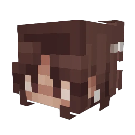 cocoaram Minecraft avatar head, 3D render