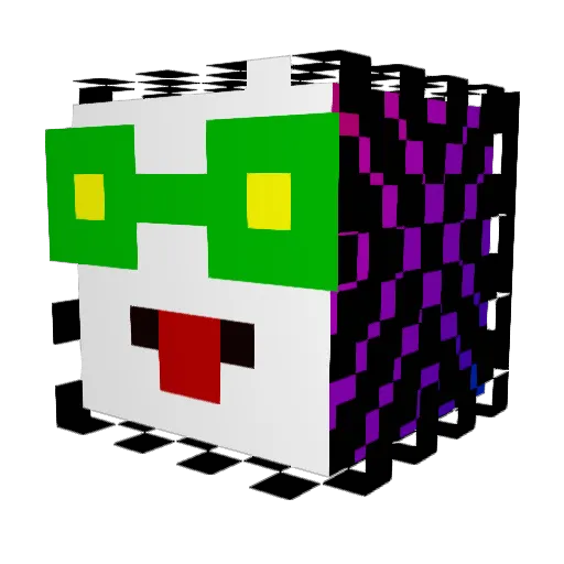 cocobenito Minecraft avatar head, 3D render