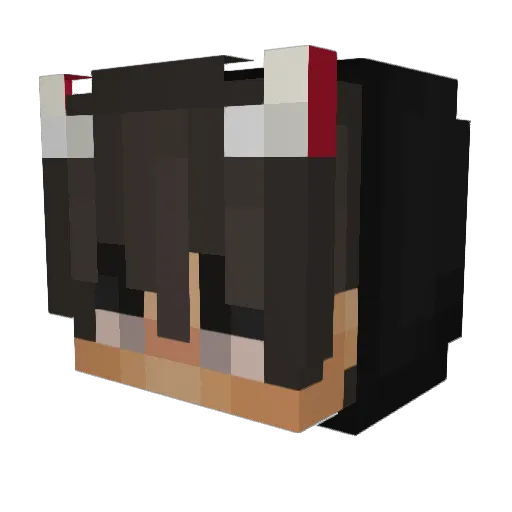 cocobisketto Minecraft avatar head, 3D render