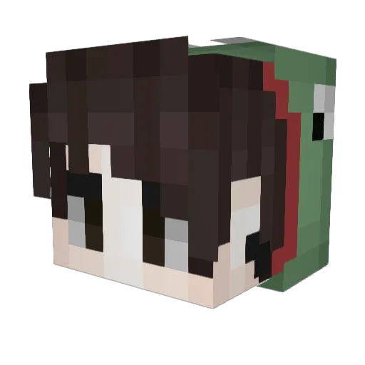 cococow8 Minecraft avatar head, 3D render