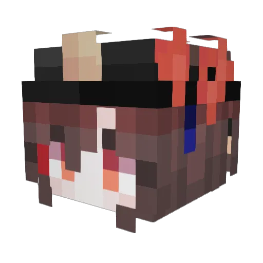 cocogoat21 Minecraft avatar head, 3D render
