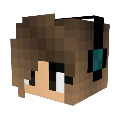 cocojaspers Minecraft avatar head, 3D render
